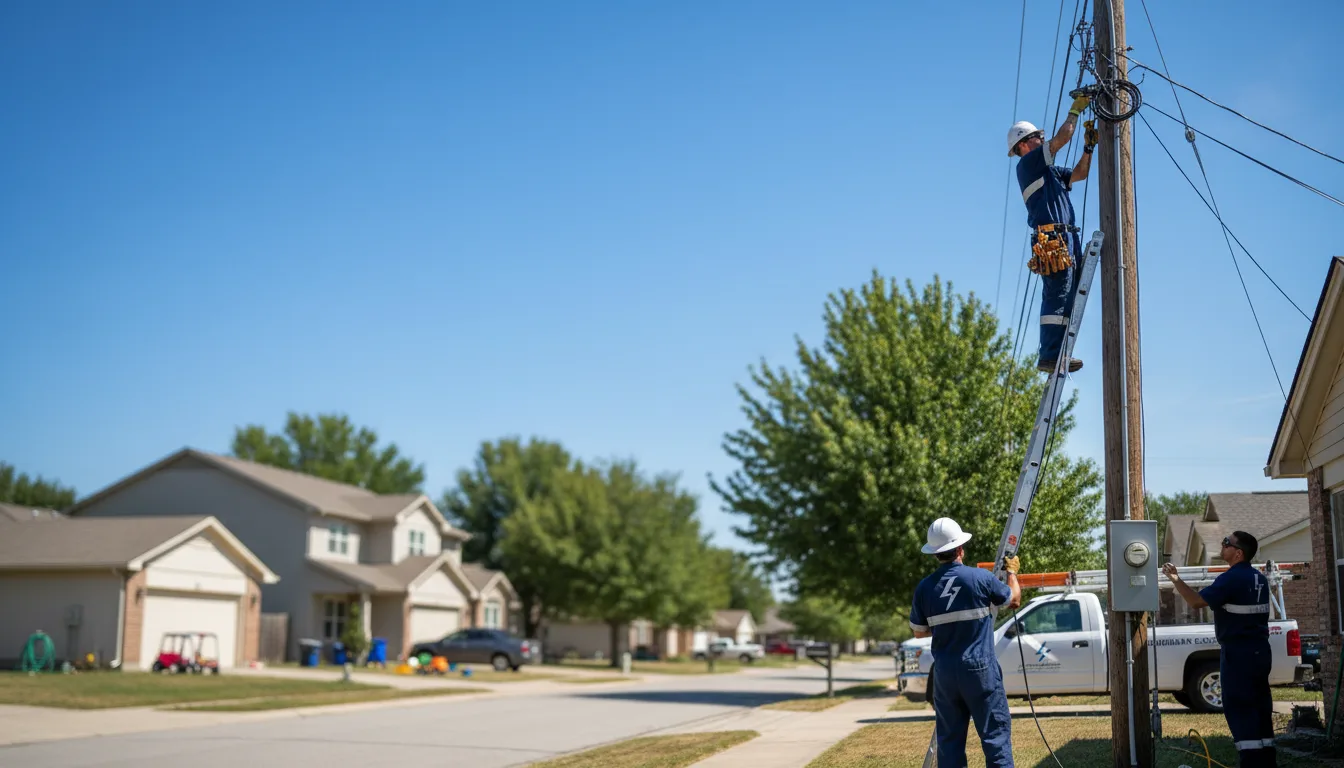 Residential electrician providing installation services in Texico, NM